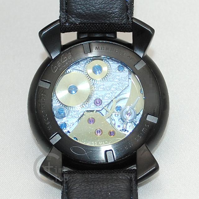 ガガミラノ コピー MANUALE マニュアーレ マヌアーレ 48mm ブラック/ブルー 5016.10S